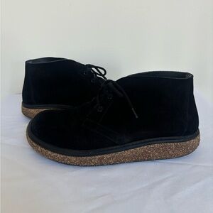Birkenstock Milton Black Suede Leather Boots Shoes Men’s Sz 12 boots